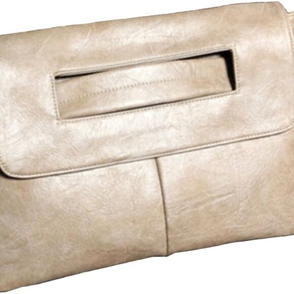 Women Handbags PU Leather Female Clutch Handbag Messenger Bag Large Solid High C - Picture 1 of 7